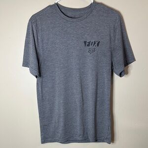 Men’s M Fox Gray Short-Sleeve Logo Tee 20” P2P